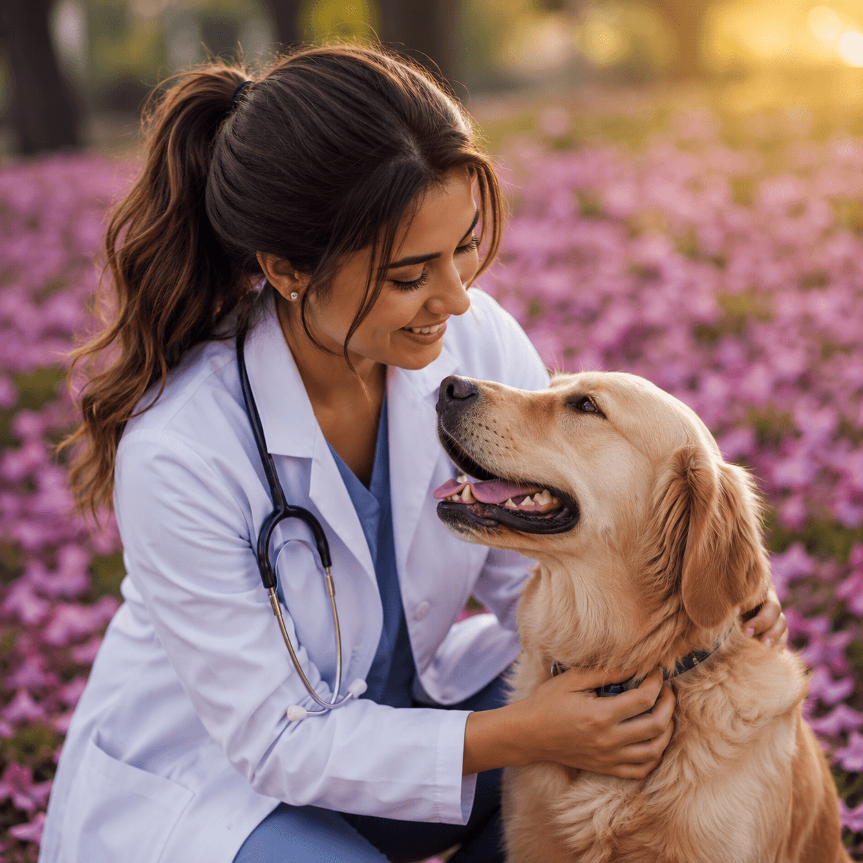 Dr. Brooke Erin Schultz with a patient