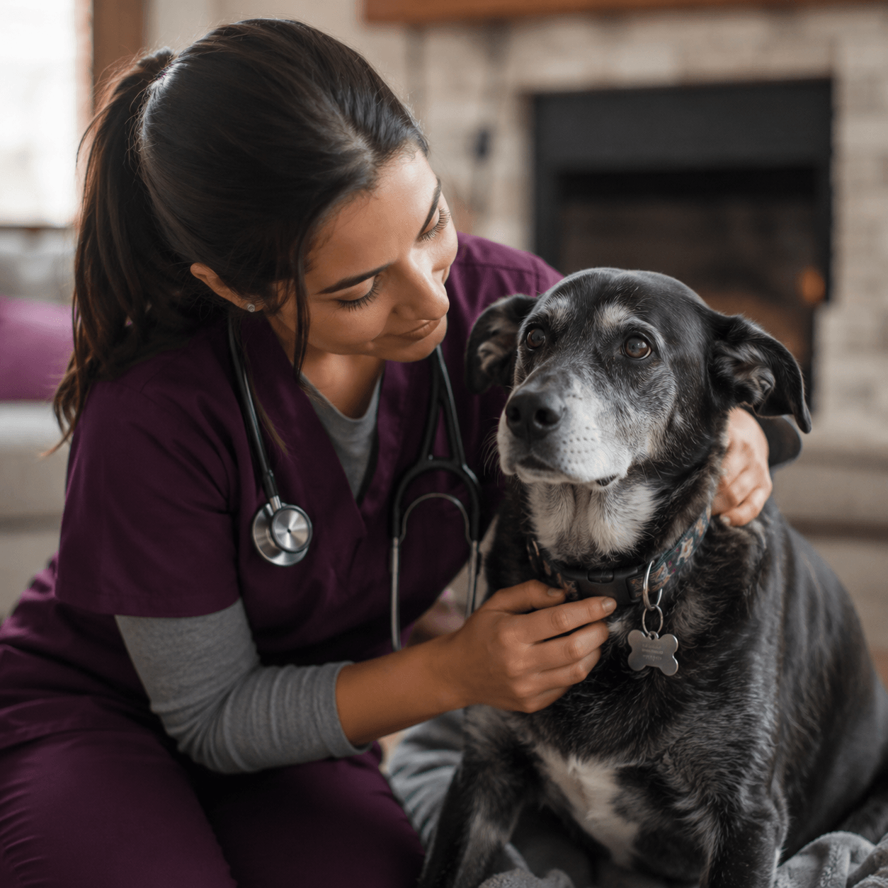 Nonwellness exam for a dog